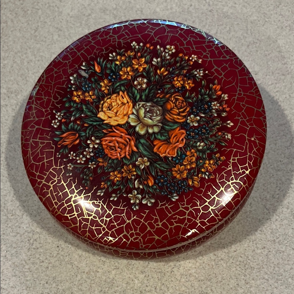 Floral Red Decorative Box